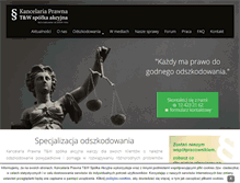 Tablet Screenshot of kancelaria-odszkodowania.pl
